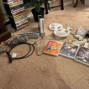 Nintendo Wii console, games, and accessories